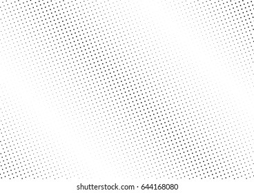 Abstract halftone dotted background. Monochrome pattern with stars.  Vector modern futuristic texture for posters, sites, business cards, postcards, labels, cover, stickers. Design mock-up layout.