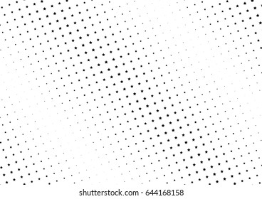 Abstract halftone dotted background. Monochrome pattern with stars.  Vector modern futuristic texture for posters, sites, business cards, postcards, labels, cover, stickers. Design mock-up layout.