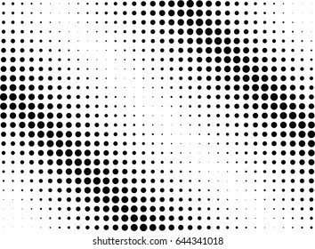 Abstract halftone dotted background. Monochrome pattern with dot and circles.  Vector modern futuristic texture for posters, sites, business cards, postcards, interior design, labels and stickers.
