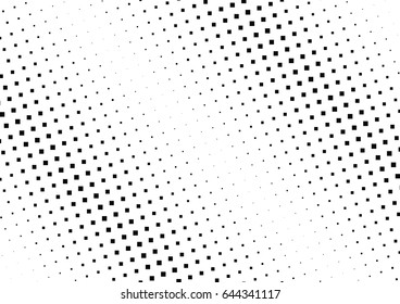 Abstract halftone dotted background. Monochrome pattern with square.  Vector modern futuristic texture for posters, sites, cover, business cards, postcards, interior design, labels and stickers.