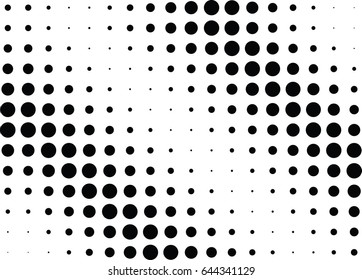Abstract halftone dotted background. Monochrome pattern with dot and circles.  Vector modern futuristic texture for posters, sites, business cards, postcards, interior design, labels and stickers.