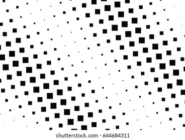 Abstract halftone dotted background. Monochrome pattern with square.  Vector modern futuristic texture for posters, sites, cover, business cards, postcards, interior design, labels and stickers.