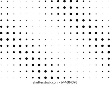 Abstract halftone dotted background. Monochrome pattern with dot and circles.  Vector modern futuristic texture for posters, sites, business cards, postcards, interior design, labels and stickers.