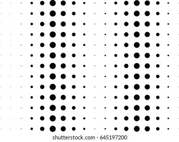 Abstract halftone dotted background. Monochrome pattern with dot and circles.  Vector modern futuristic texture for posters, sites, business cards, postcards, interior design, labels and stickers.
