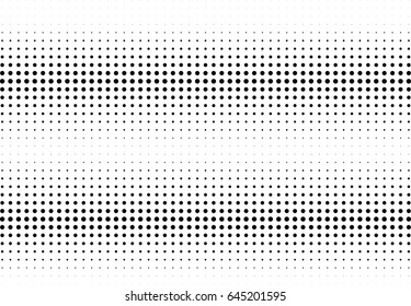 Abstrakter, gepunkteter Hintergrund. Monochrome Muster mit Punkt und Kreis.  Vektorillustration moderne futuristische Textur für Poster, Seiten, Visitenkarten, Postkarten, Innenausstattung, Etiketten und Aufkleber.