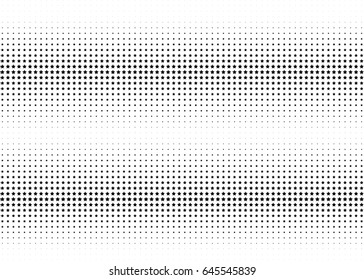 Abstract halftone dotted background. Monochrome pattern with stars.  Vector modern futuristic texture for posters, sites, business cards, postcards, labels, cover, stickers. Design mock-up layout.