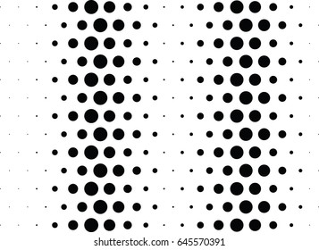 Abstract halftone dotted background. Monochrome pattern with dot and circles.  Vector modern futuristic texture for posters, sites, business cards, postcards, interior design, labels and stickers.
