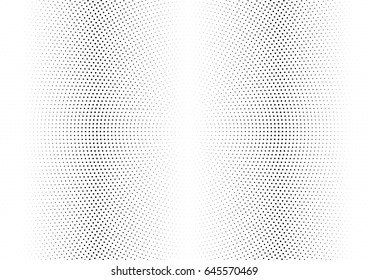 Abstract halftone dotted background. Monochrome pattern with dot and circles.  Vector modern futuristic texture for posters, sites, business cards, postcards, interior design, labels and stickers.