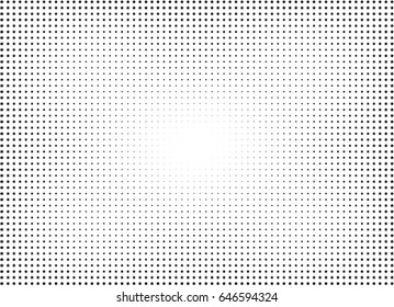Abstract halftone dotted background. Monochrome pattern with stars.  Vector modern futuristic texture for posters, sites, business cards, postcards, labels and stickers. Design mock-up layout.