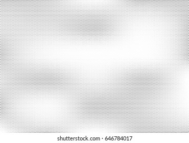 Abstract halftone dotted background. Monochrome pattern with stars.  Vector modern futuristic texture for posters, sites, business cards, postcards, labels and stickers. Design mock-up layout.