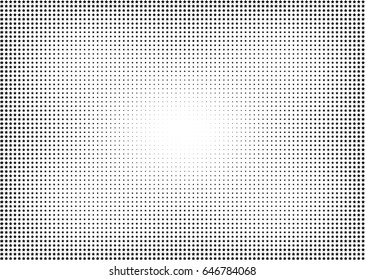Abstract halftone dotted background. Monochrome pattern with stars.  Vector modern futuristic texture for posters, sites, business cards, postcards, labels and stickers. Design mock-up layout.