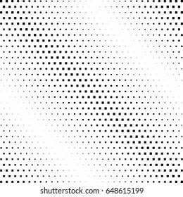 Abstract halftone dotted background. Monochrome pattern with square.  Vector modern futuristic texture for posters, sites, cover, business cards, postcards, interior design, labels and stickers.