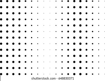 Abstract halftone dotted background. Monochrome pattern with dot and circles.  Vector modern futuristic texture for posters, sites, business cards, cover postcards, interior design, labels, stickers.
