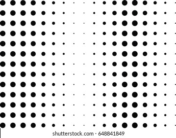 Abstract halftone dotted background. Monochrome pattern with dot and circles.  Vector modern futuristic texture for posters, sites, business cards, cover postcards, interior design, labels, stickers.