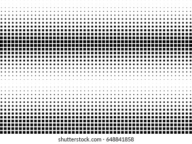 Abstract halftone dotted background. Monochrome pattern with square.  Vector modern futuristic texture for posters, sites, cover, business cards, postcards, interior design, labels and stickers.