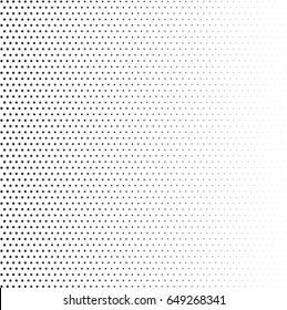 Abstract halftone dotted background. Monochrome pattern with stars.  Vector modern futuristic texture for posters, sites, business cards, postcards, labels, cover, stickers. Design mock-up layout.