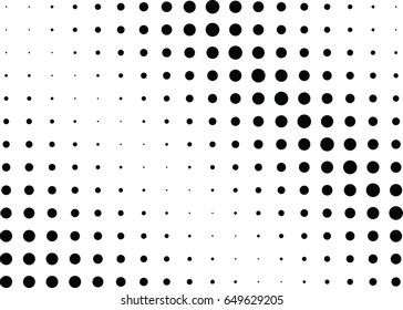 Abstract halftone dotted background. Monochrome pattern with dot and circles.  Vector modern futuristic texture for posters, sites, business cards, cover postcards, interior design, labels, stickers.