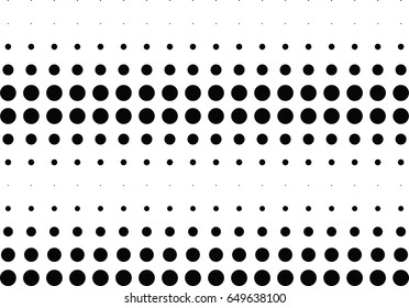 Abstract halftone dotted background. Monochrome pattern with dot and circles.  Vector modern futuristic texture for posters, sites, business cards, cover postcards, interior design, labels, stickers.