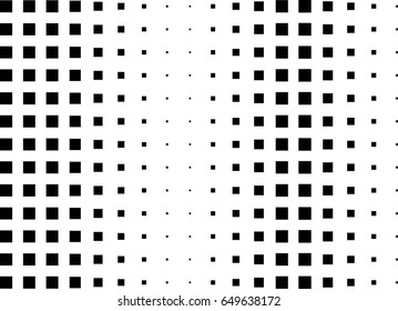 Abstract halftone dotted background. Monochrome pattern with square.  Vector modern futuristic texture for posters, sites, cover, business cards, postcards, interior design, labels and stickers.