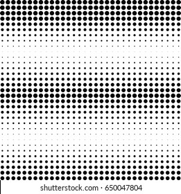 Abstract halftone dotted background. Monochrome pattern with dot and circles.  Vector modern futuristic texture for posters, sites, business cards, cover postcards, interior design, labels, stickers.