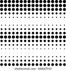 Abstract halftone dotted background. Monochrome pattern with dot and circles.  Vector modern futuristic texture for posters, sites, business cards, cover postcards, interior design, labels, stickers.