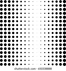Abstract halftone dotted background. Monochrome pattern with dot and circles.  Vector modern futuristic texture for posters, sites, business cards, cover postcards, interior design, labels, stickers.