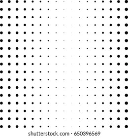 Abstract halftone dotted background. Monochrome pattern with dot and circles.  Vector modern futuristic texture for posters, sites, business cards, cover postcards, interior design, labels, stickers.