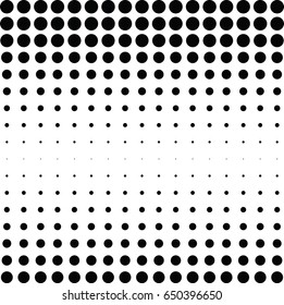 Abstract halftone dotted background. Monochrome pattern with dot and circles.  Vector modern futuristic texture for posters, sites, business cards, cover postcards, interior design, labels, stickers.