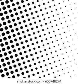 Abstract halftone dotted background. Monochrome pattern with dot and circles.  Vector modern futuristic texture for posters, sites, business cards, cover postcards, interior design, labels, stickers.