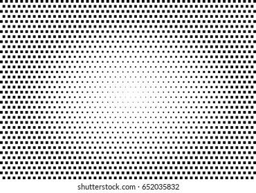 Abstract halftone dotted background. Monochrome pattern with square.  Vector modern futuristic texture for posters, sites, cover, business cards, postcards, interior design, labels and stickers.