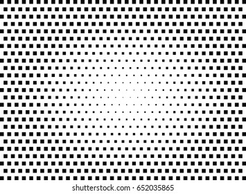 Abstract halftone dotted background. Monochrome pattern with square.  Vector modern futuristic texture for posters, sites, cover, business cards, postcards, interior design, labels and stickers.