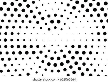 Abstract halftone dotted background. Monochrome pattern with dot and circles.  Vector modern futuristic texture for posters, sites, business cards, cover postcards, interior design, labels, stickers.