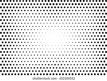 Abstract halftone dotted background. Monochrome pattern with dot and circles.  Vector modern futuristic texture for posters, sites, business cards, cover postcards, interior design, labels, stickers.