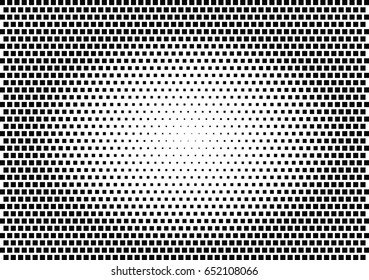 Abstract halftone dotted background. Monochrome pattern with square.  Vector modern futuristic texture for posters, sites, cover, business cards, postcards, interior design, labels and stickers.