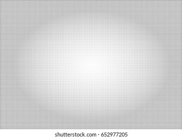 Abstract halftone dotted background. Monochrome pattern with stars.  Vector modern futuristic texture for posters, sites, business cards, postcards, labels, cover, stickers. Design mock-up layout.