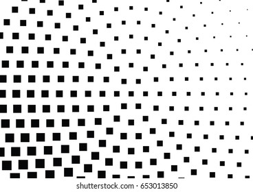 Abstract halftone dotted background. Monochrome pattern with square.  Vector modern futuristic texture for posters, sites, cover, business cards, postcards, interior design, labels and stickers.