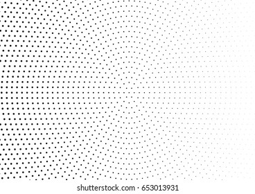 Abstract halftone dotted background. Monochrome pattern with dot and circles.  Vector modern futuristic texture for posters, sites, business cards, cover postcards, interior design, labels, stickers.