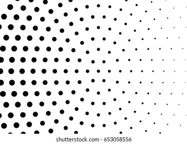 Abstract halftone dotted background. Monochrome pattern with dot and circles.  Vector modern futuristic texture for posters, sites, business cards, cover postcards, interior design, labels, stickers.