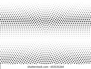Abstract halftone dotted background. Monochrome pattern with dot and circles.  Vector modern futuristic texture for posters, sites, business cards, cover postcards, interior design, labels, stickers.