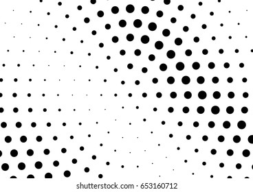 Abstract halftone dotted background. Monochrome pattern with dot and circles.  Vector modern futuristic texture for posters, sites, business cards, cover postcards, interior design, labels, stickers.