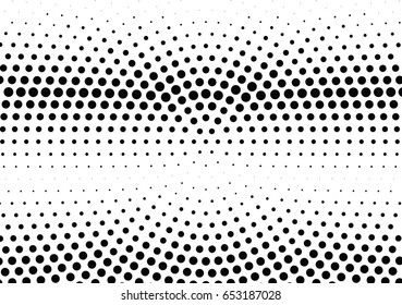 Abstract halftone dotted background. Monochrome pattern with dot and circles.  Vector modern futuristic texture for posters, sites, business cards, cover postcards, interior design, labels, stickers.