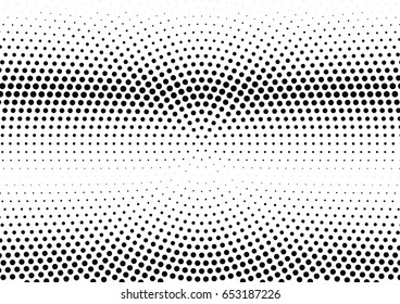 Abstract halftone dotted background. Monochrome pattern with dot and circles.  Vector modern futuristic texture for posters, sites, business cards, cover postcards, interior design, labels, stickers.
