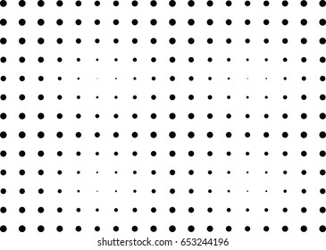 Abstract halftone dotted background. Monochrome pattern with dot and circles.  Vector modern futuristic texture for posters, sites, business cards, cover postcards, interior design, labels, stickers.