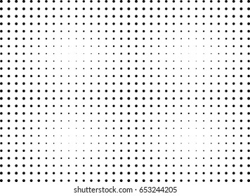 Abstract halftone dotted background. Monochrome pattern with dot and circles.  Vector modern futuristic texture for posters, sites, business cards, cover postcards, interior design, labels, stickers.