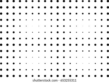 Abstract halftone dotted background. Monochrome pattern with dot and circles.  Vector modern futuristic texture for posters, sites, business cards, cover postcards, interior design, labels, stickers.