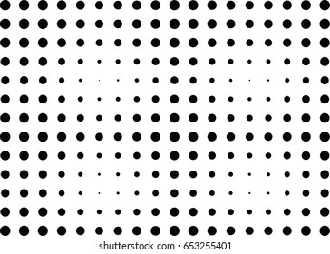 Abstract halftone dotted background. Monochrome pattern with dot and circles.  Vector modern futuristic texture for posters, sites, business cards, cover postcards, interior design, labels, stickers.