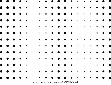 Abstract halftone dotted background. Monochrome pattern with dot and circles.  Vector modern futuristic texture for posters, sites, business cards, cover postcards, interior design, labels, stickers.