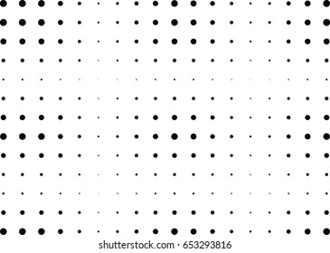 Abstract halftone dotted background. Monochrome pattern with dot and circles.  Vector modern futuristic texture for posters, sites, business cards, cover postcards, interior design, labels, stickers.
