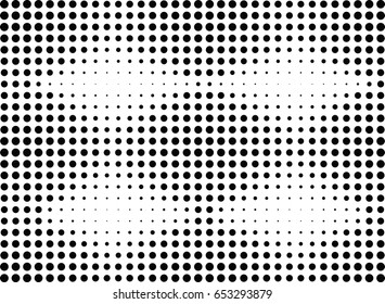Abstract halftone dotted background. Monochrome pattern with dot and circles.  Vector modern futuristic texture for posters, sites, business cards, cover postcards, interior design, labels, stickers.