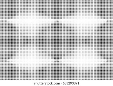 Abstract halftone dotted background. Monochrome pattern with dot and circles.  Vector modern futuristic texture for posters, sites, business cards, cover postcards, interior design, labels, stickers.